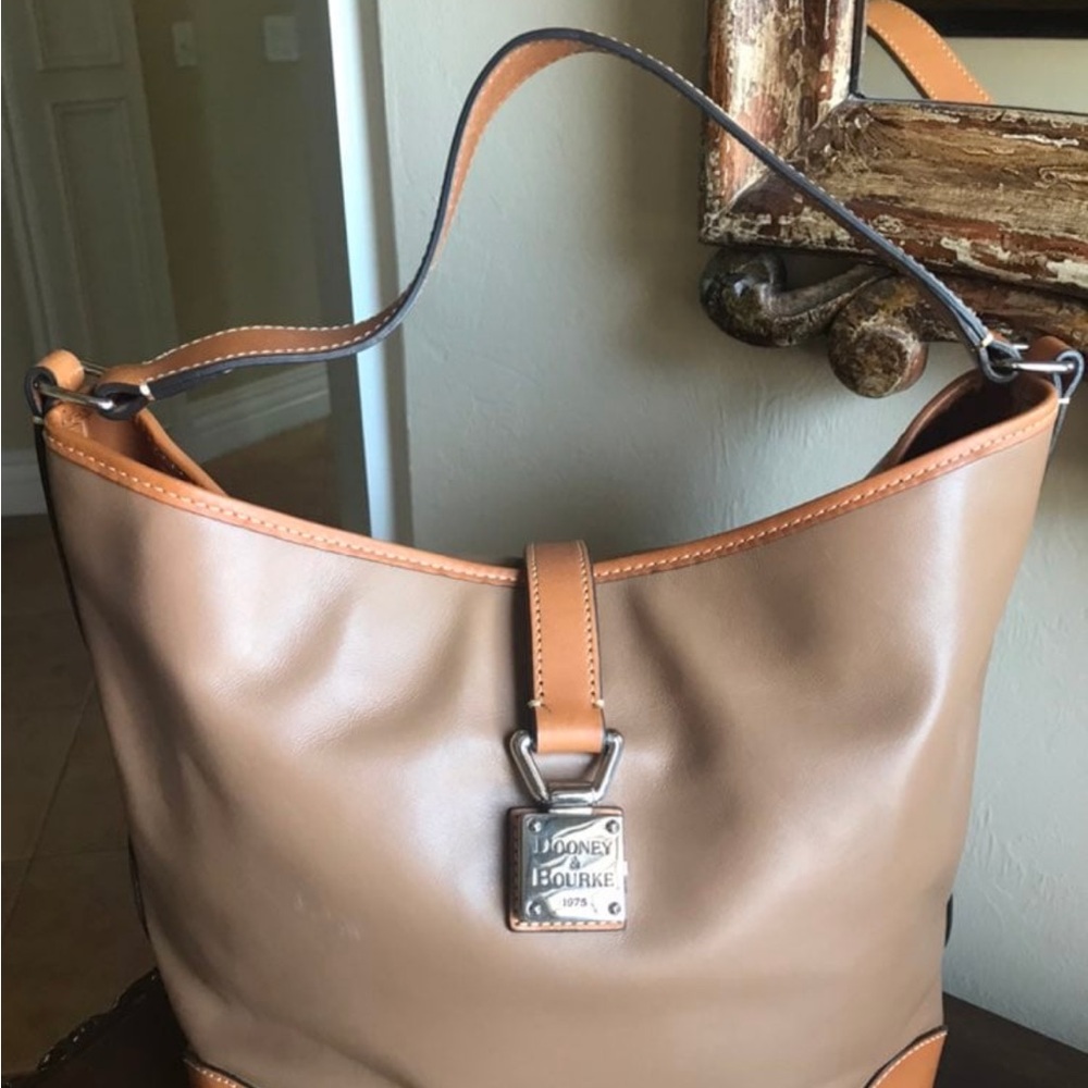 Dooney & Bourke Brown Leather Hobo Bag